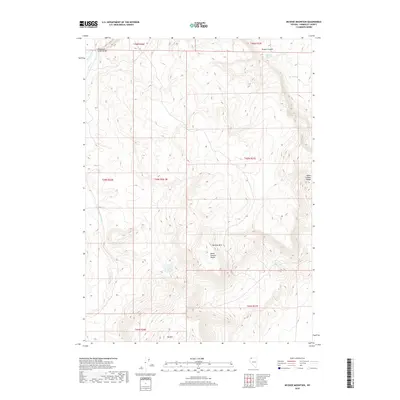 2018 Map of McGhee Mountain, 2018 Print