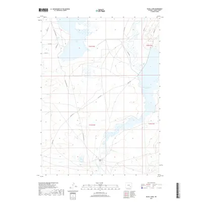 2017 Map of McGill Lakes, 2017 Print