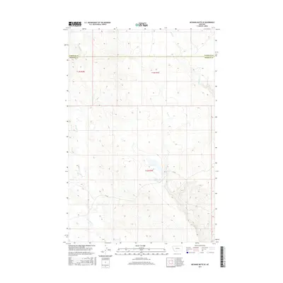 2017 Map of McGinnis Butte SE, 2017 Print