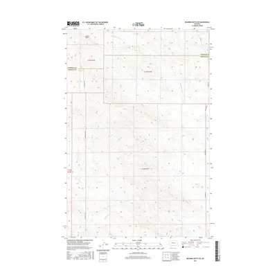 2017 Map of McGinnis Butte SW, 2017 Print