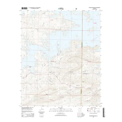 2014 Map of McGraw Mountain, 2014 Print