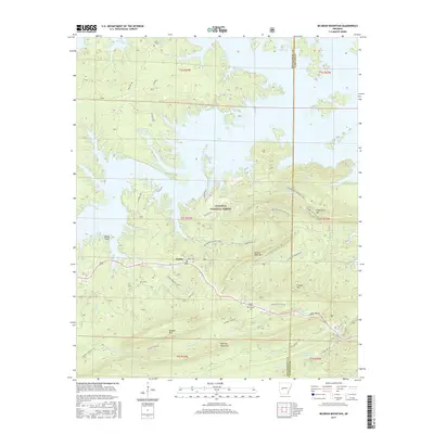 2017 Map of McGraw Mountain, 2017 Print