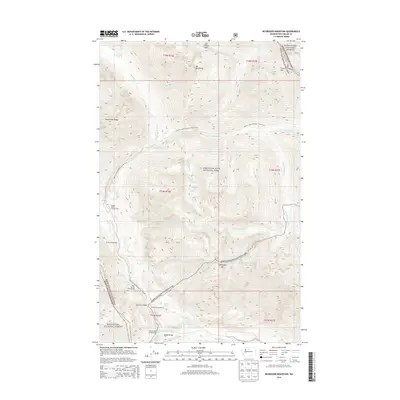 2014 Map of McGregor Mountain, 2014 Print