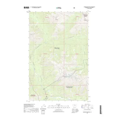 2020 Map of McGregor Mountain, 2020 Print