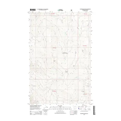 2014 Map of McGuire Mountain, 2014 Print