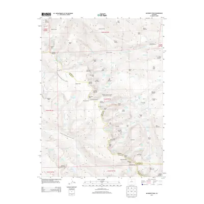 2013 Map of McHenrys Peak, 2013 Print