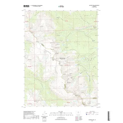 2019 Map of McHenrys Peak, 2019 Print