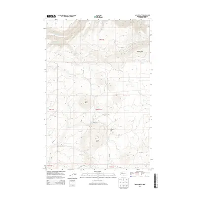 2013 Map of McKays Butte, 2013 Print