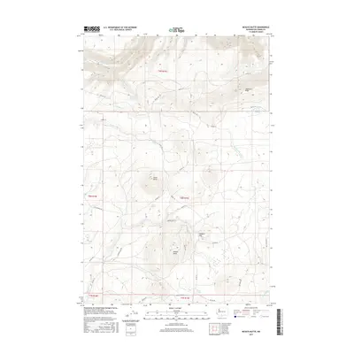 2017 Map of McKays Butte, 2017 Print