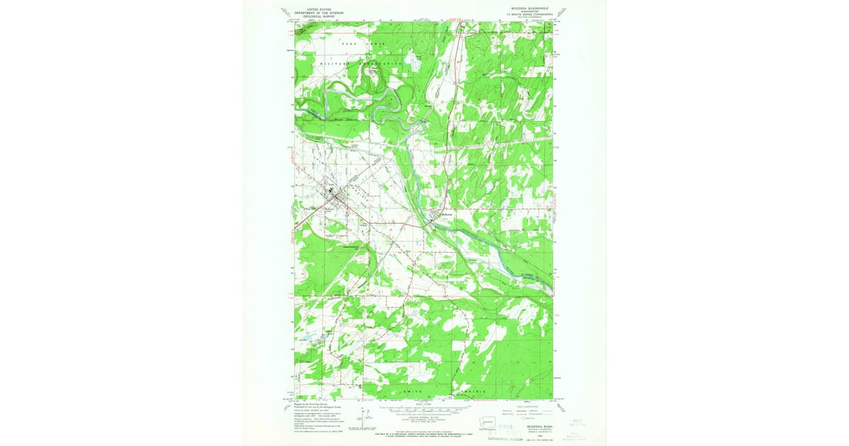 1959 Map of McKenna, WA — High-Res | Pastmaps