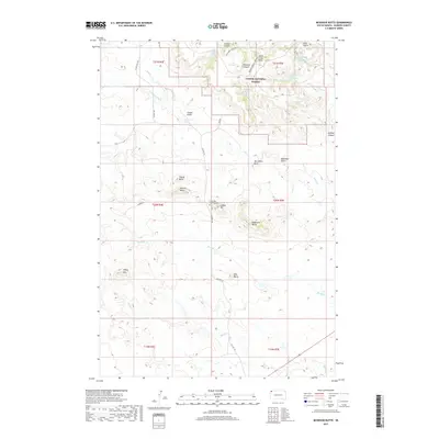 2017 Map of McKenzie Butte, 2017 Print