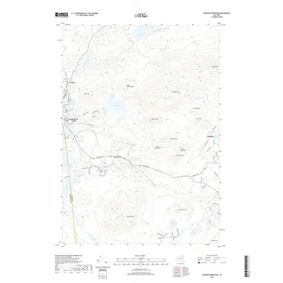 2019 Map of McKenzie Mountain, 2019 Print
