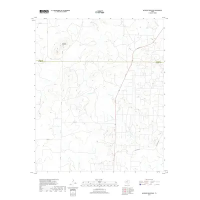 2019 Map of McKenzie Mountains, 2019 Print