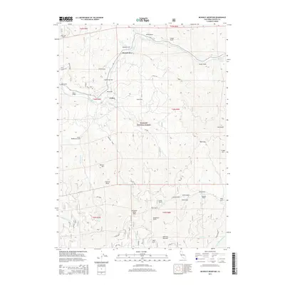 2015 Map of McKinley Mountain, 2015 Print