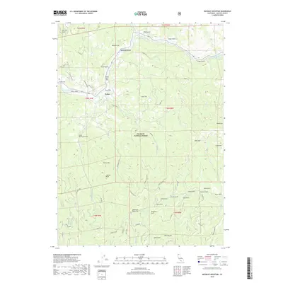 2018 Map of McKinley Mountain, 2018 Print