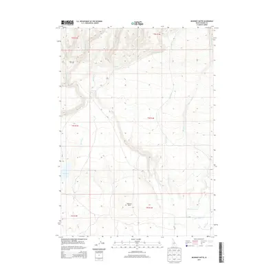 2013 Map of McKinney Butte, 2013 Print