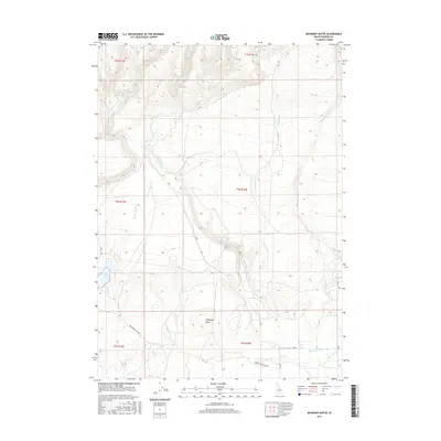 2017 Map of McKinney Butte, 2017 Print