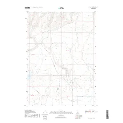 2020 Map of McKinney Butte, 2020 Print