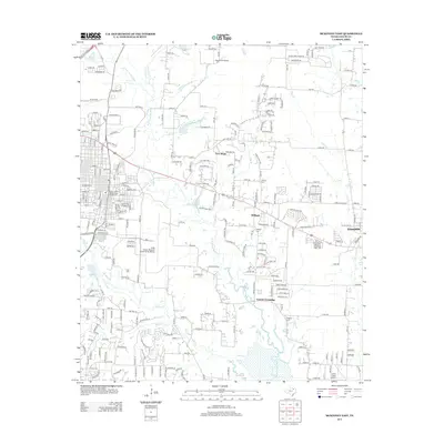 2013 Map of McKinney East, 2013 Print
