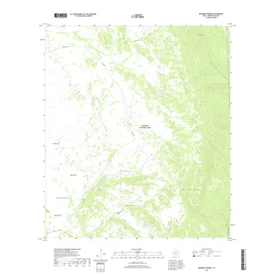 2019 Map of McKinney Springs, 2019 Print