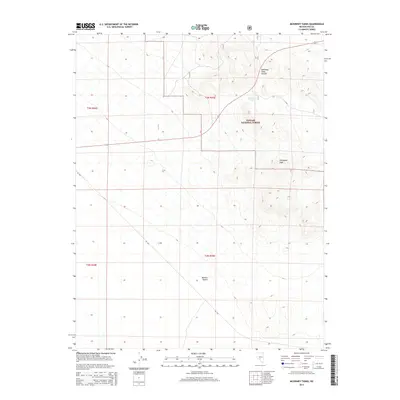 2014 Map of McKinney Tanks, 2014 Print