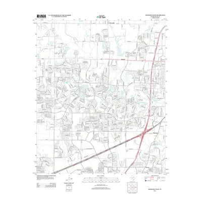 2013 Map of McKinney West, 2013 Print