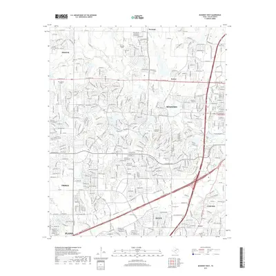 2019 Map of McKinney West, 2019 Print