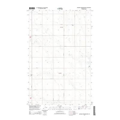 2014 Map of McKinnsey Reservoir West, 2014 Print