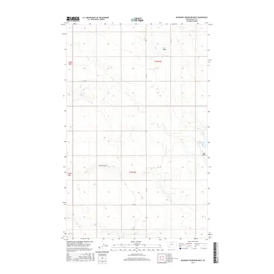 2017 Map of McKinnsey Reservoir West, 2017 Print