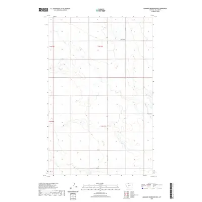2020 Map of McKinnsey Reservoir West, 2020 Print