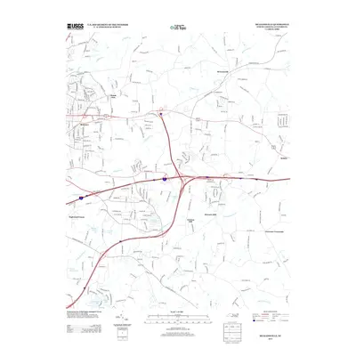 2013 Map of McLeansville, 2013 Print
