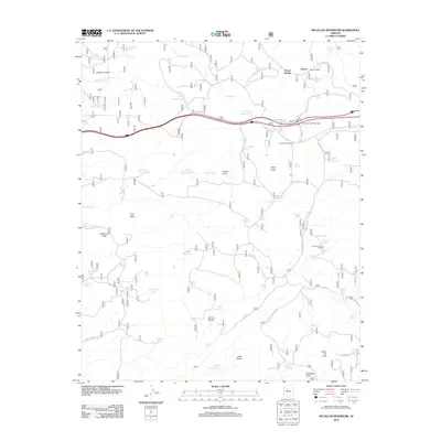 2012 Map of McLellan Reservoir, 2012 Print