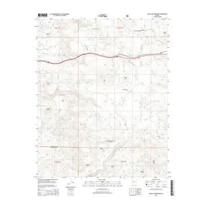 2014 Map of McLellan Reservoir, 2014 Print