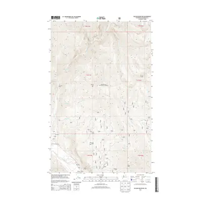 2014 Map of McLeod Mountain, 2014 Print