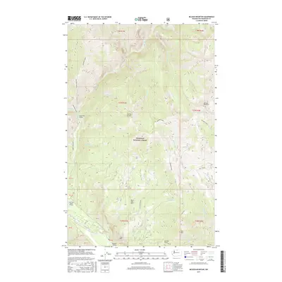 2017 Map of McLeod Mountain, 2017 Print
