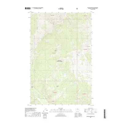 2020 Map of McLeod Mountain, 2020 Print