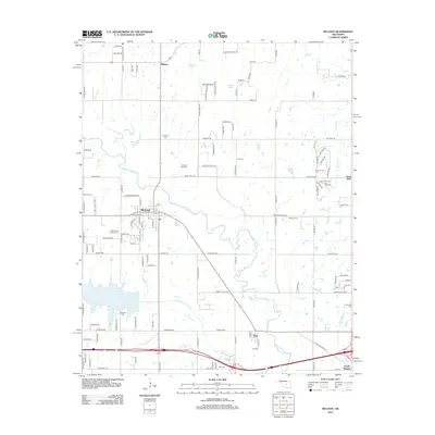 2012 Map of McLoud, 2012 Print