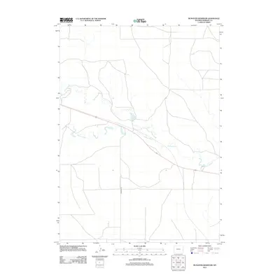 2012 Map of McMaster Reservoir, 2012 Print