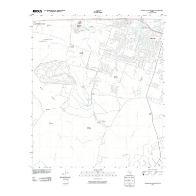 2010 Map of McMillan Mountains, 2010 Print