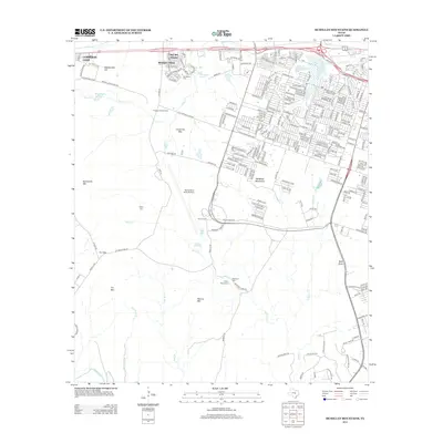 2012 Map of McMillan Mountains, 2012 Print
