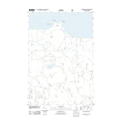 2011 Map of McNearney Lake, 2011 Print