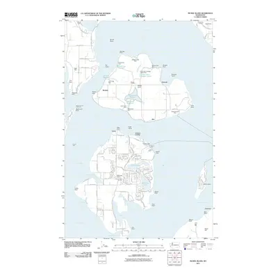 2011 Map of McNeil Island, 2011 Print