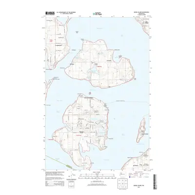 2014 Map of McNeil Island, 2014 Print