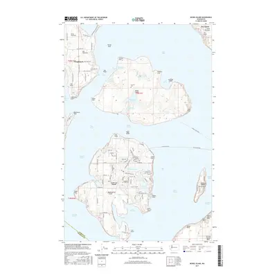 2017 Map of McNeil Island, 2017 Print