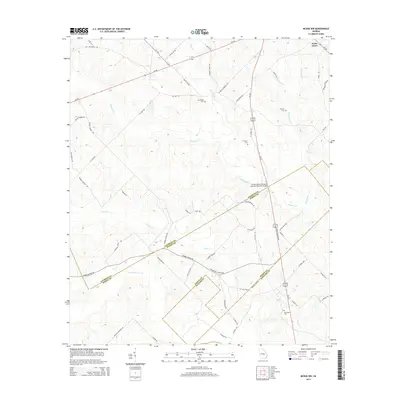 2014 Map of McRae NW, 2014 Print