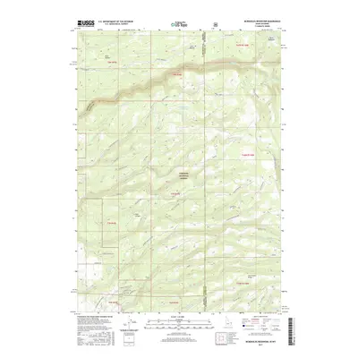 2017 Map of McRenolds Reservoir, 2017 Print