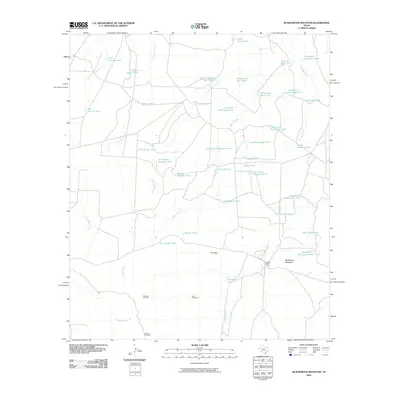 2010 Map of McWhorter Mountain, 2010 Print
