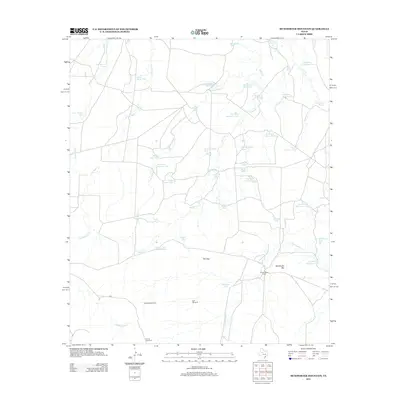 2012 Map of McWhorter Mountain, 2012 Print
