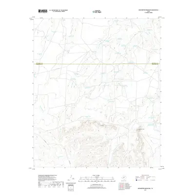 2019 Map of McWhorter Mountain, 2019 Print