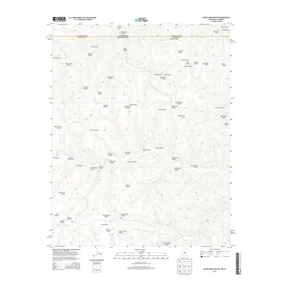 2013 Map of McWilliams Canyon, 2013 Print